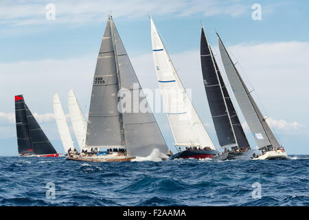 Maxi Yacht Rolex Cup 2015 Segel Boot Regatta. Stockfoto