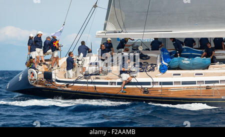 Maxi Yacht Rolex Cup 2015 Segel Boot Regatta. Stockfoto