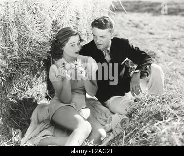 Er liebt mich, er liebt mich nicht (OLVI008 OU269 F) Stockfoto