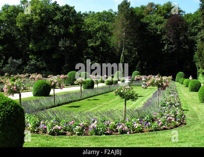 Château de Chenonceau, Catherine Garten, Loire-Tal, Fluss Cher, Indre-et-Loire, Touraine, Frankreich Stockfoto