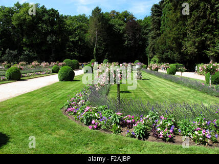 Château de Chenonceau, Catherine Garten, Loire-Tal, Fluss Cher, Indre-et-Loire, Touraine, Frankreich Stockfoto