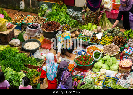 Siti Khadijah Zentralmarkt von Kota Bahru Stockfoto