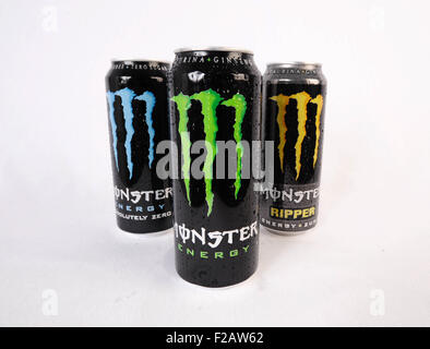 Energie Drink Monster-Bebida Energizante Monster Stockfoto