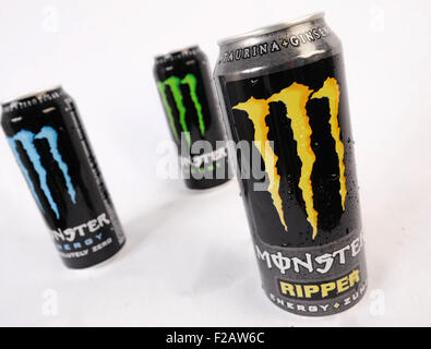 Energie Drink Monster-Bebida Energizante Monster Stockfoto