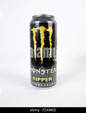 Energie Drink Monster-Bebida Energizante Monster Stockfoto