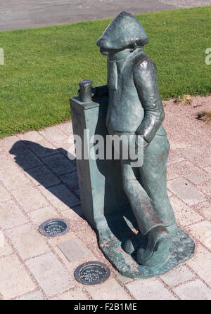 Andy Capp Statue Hartlepool, Landzunge, Co. Durham, England, UK Stockfoto