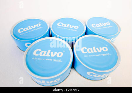 Array von Thunfisch, Calvo - Serie de Atún, clavo Stockfoto