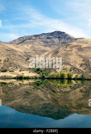 Snake River südlich von Brownlee Damm dann Osten nach Idaho, Porträt, September 2015. Stockfoto