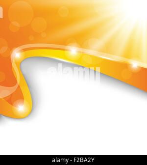 Zusammenfassung Hintergrund mit hellen Sonnenstrahlen Stock Vektor
