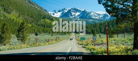 Tioga Pass Blick in der Nähe von June Lake in Kalifornien. Stockfoto