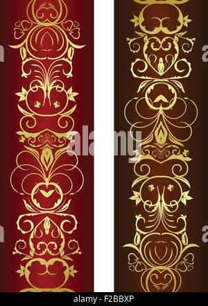 Vertikale floral ornament Stock Vektor