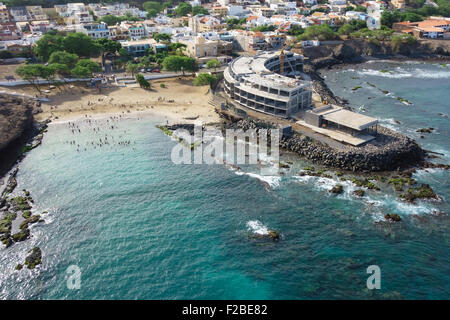 Luftaufnahme der Stadt Praia in Santiago - Hauptstadt der Kapverden - Cabo Verde Stockfoto