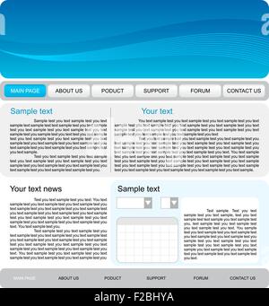Websitevorlage Stock Vektor