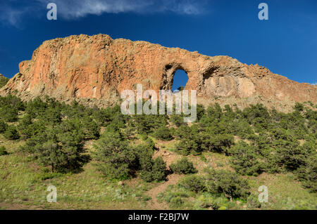 Die natürlichen Bogen aka La Ventana (Spanisch für "das Fenster") in der Nähe von La Garita, Colorado Stockfoto