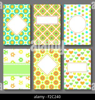 Vektor-Karten Vorlagen Stock Vektor