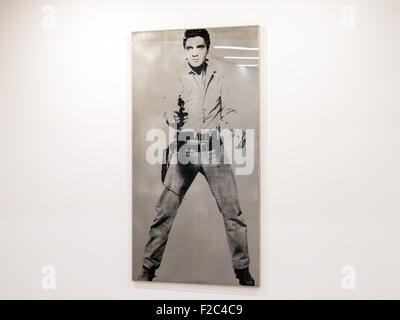 Wien, Österreich - 6. August 2015: Elvis ist ein 1963-Siebdruck-Gemälde von amerikanischen pop-Künstler Andy Warhol. Stockfoto