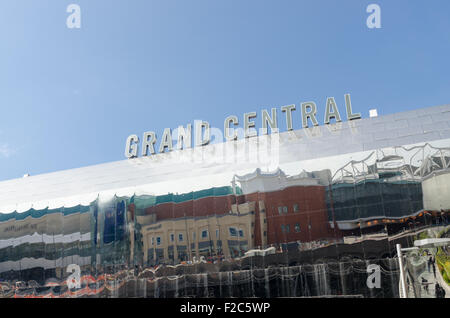 Grand Central zu unterzeichnen, über den neuen Bahnhof Birmingham New Street Stockfoto