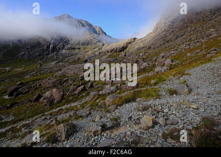 Coire Lagan und Sgurr Dearg auf der Isle Of Skye, Schottland Stockfoto