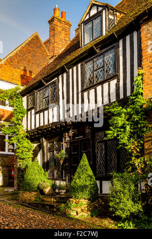 Fachwerk Haus im Mermaid Street, Rye, Sussex, UK Stockfoto