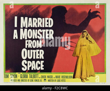 I Married a Monster From Outer Space 02 - Filmplakat - B-Movie Stockfoto