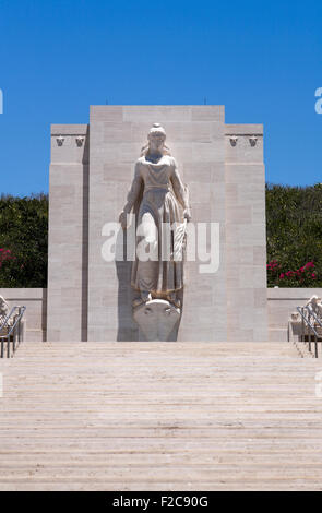 Honolulu, Hawaii, USA. 29. Mai 2015. Die Dame Columbia Statue, National Memorial Cemetery of the Pacific (Punchbowl Cemetery). Stockfoto