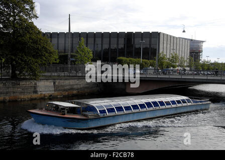 Kopenhagen, Dänemark. 16. September 2015. Dänische Währung Münzen Anzeige bei Dänemarks Nationalbank in Halle. Bildnachweis: Francis Dean/Alamy Live-Nachrichten Stockfoto