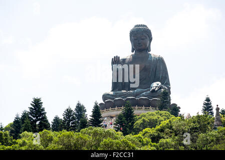 Big Buddha im Ngong Ping Village, Lantau, Hong Kong Stockfoto