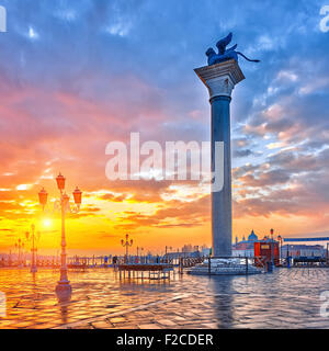 Sonnenaufgang in Venedig Stockfoto