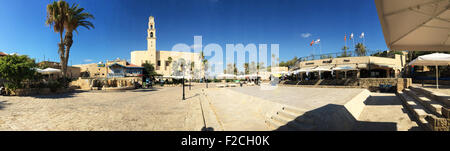 Ein Sommertag in der Altstadt von Jaffa, Tel Aviv, Israel Stockfoto