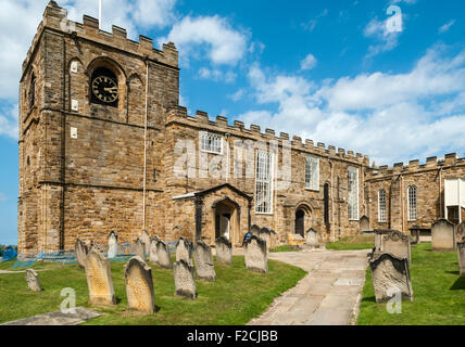 Kirche der Heiligen Maria, in der Nähe der Abtei, East Cliff, Whitby, Yorkshire, England, UK Stockfoto