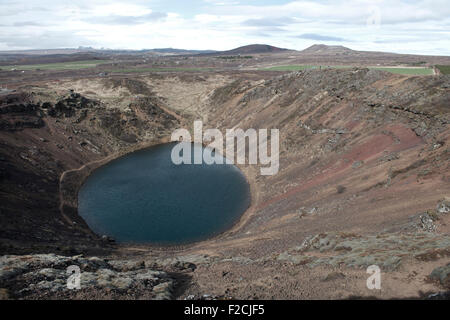 Island ist einzigartig-Sitzung im Nordatlantik mit unverschämten Landschaft-es ist ein Geologe Paradies Stockfoto