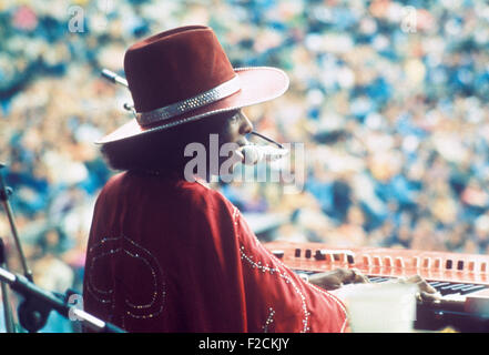 SLY AND THE FAMILY STONE US Gruppe über 1972. Foto van Houten Stockfoto