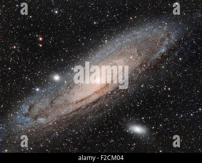 Die Andromeda-Galaxie M31 Stockfoto