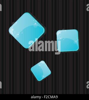 Reihe von farbigen Web-Schaltflächen Stock Vektor