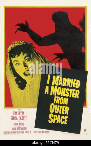 I Married a Monster From Outer Space 01 - Filmplakat - B-Movie Stockfoto