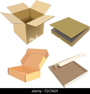 Realistische Darstellung der box Stock Vektor