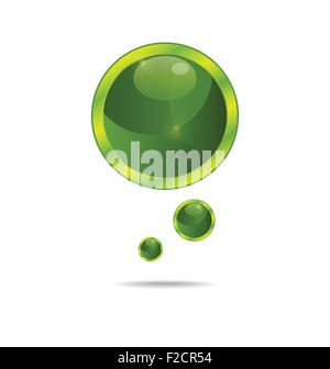 abstrakte Eco grüne Bläschen Stock Vektor
