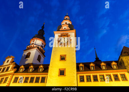 Altes Rathaus von Chemnitz in Deutschland Stockfoto