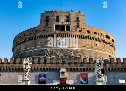 Castel Sant' Angelo, Burg des Heiligen Engels, Rom, Italien Stockfoto