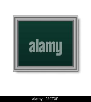 Bild Metallrahmen isoliert auf weißem Hintergrund Stock Vektor