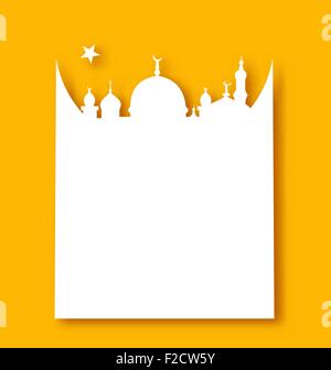 Grußkartenvorlage für Ramadan Kareem Stock Vektor