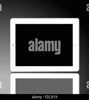 Abbildung von den weißen Computer Tablet Stock Vektor
