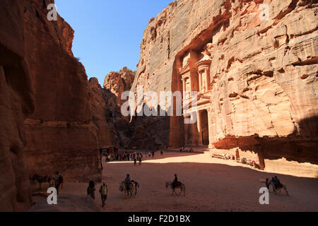 Schatzkammer in Petra, Jordanien Stockfoto