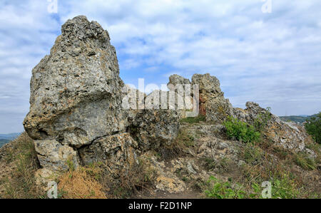 Das "Goldene Haus" geologische Formation in Tihany Stockfoto