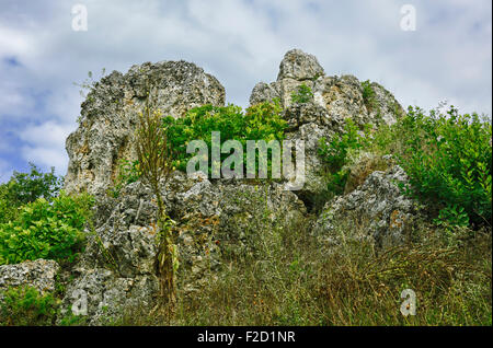 Das "Goldene Haus" geologische Formation in Tihany Stockfoto