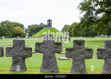 La Cambe, deutschen Soldatenfriedhof in der Normandie, Frankreich Stockfoto