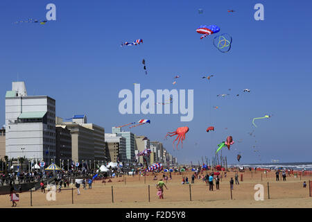 Fliegen große Drachen Atlantikküste Kite Festival Virginia Beach, USA 2015 Stockfoto