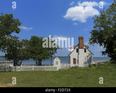 Archer House, Los Nr. 123, Water Street, historische Yorktown, York County, VA USA 2015 getroffen Stockfoto