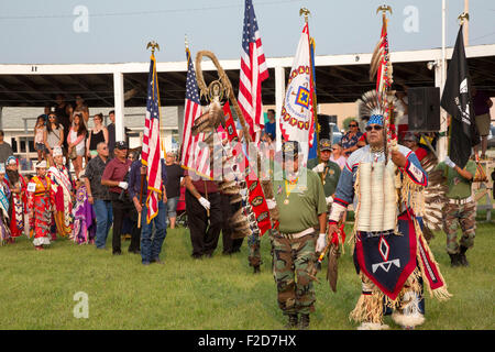 Rosebud Indian Reservation, South Dakota - The Rosebud Sioux Stamm jährliche Wacipi (Powwow). Stockfoto