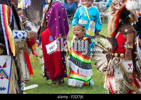 Rosebud Indian Reservation, South Dakota - The Rosebud Sioux Stamm jährliche Wacipi (Powwow). Stockfoto